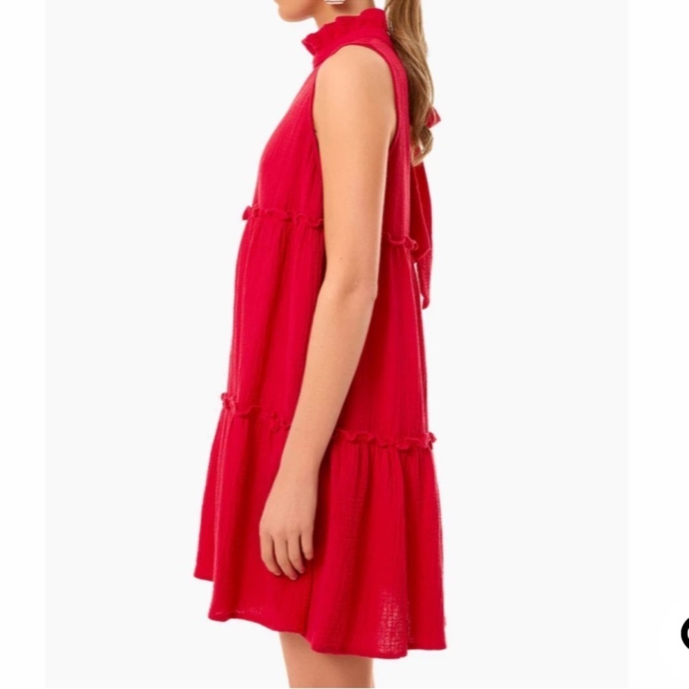 Tuckernuck Pomander Place Red Lightweight Gauze Morgan Dress XL - Picture 10 of 13